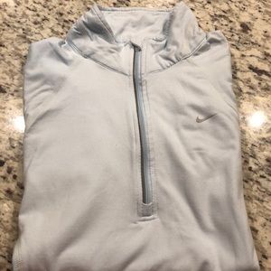 Nike pale blue 1/4 zip